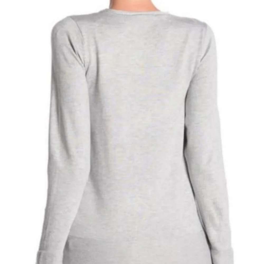 Cyrus Curved Hem Pullover Sweater